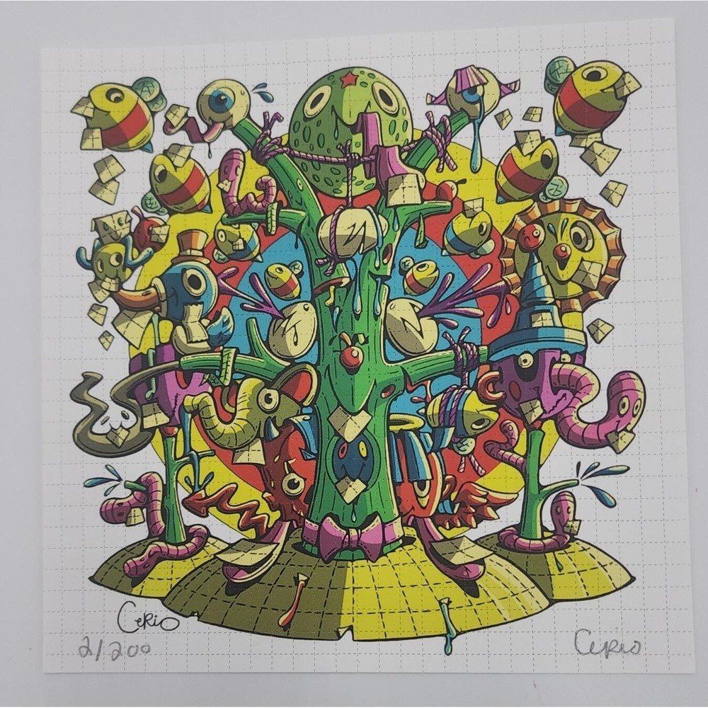 Steven Cerio Blotter Art print‎ signed l/e perforated psychedelic art